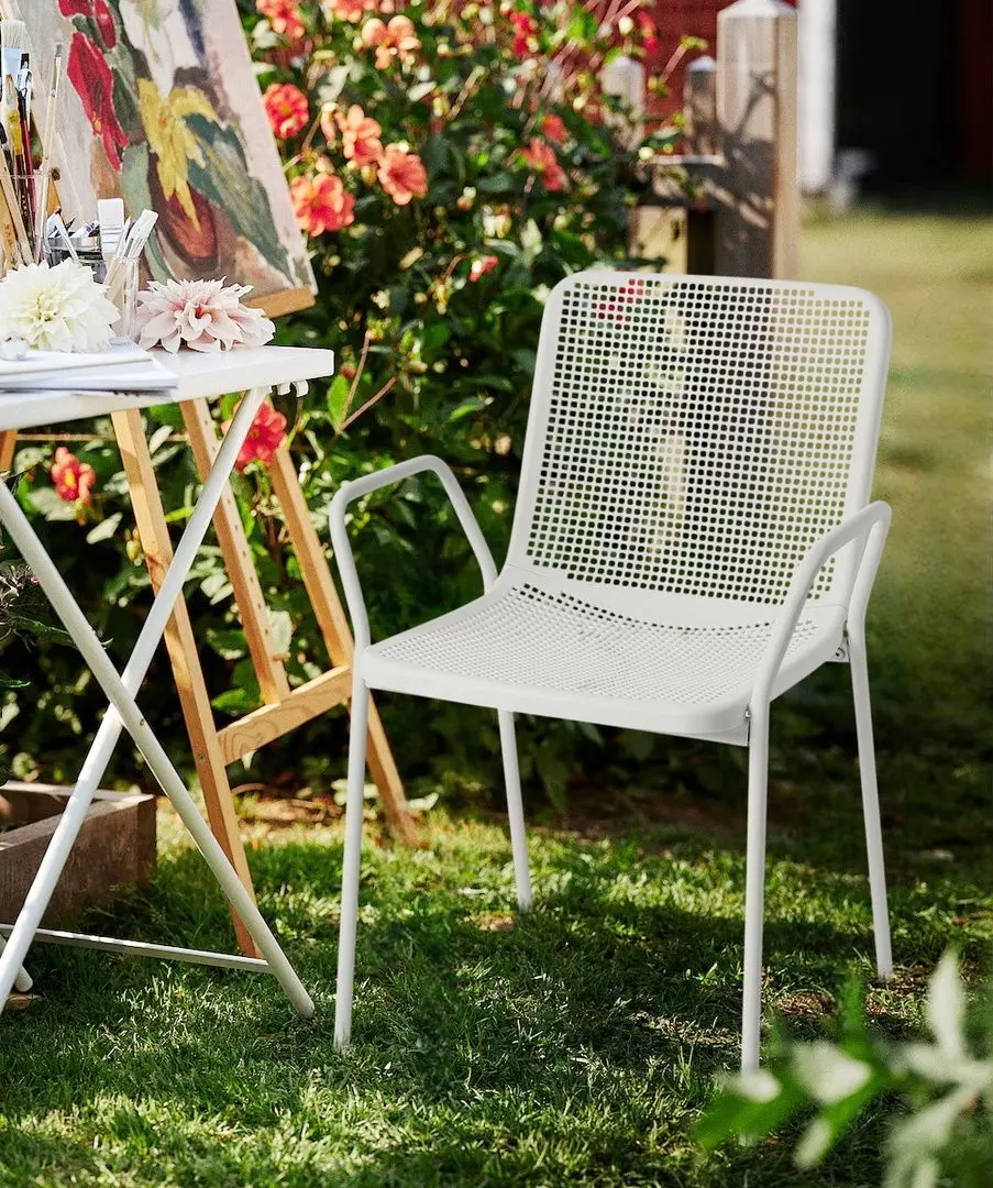Садовый стул Ikea Torparo (Белый)
