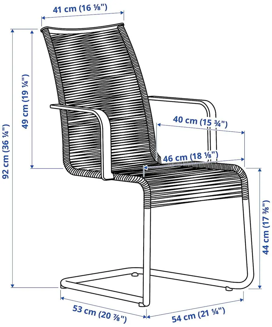 Scaun de gradina Ikea Vasman (Maro)