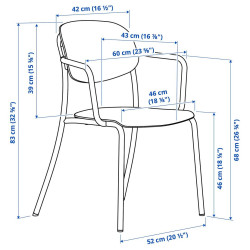 Scaun de gradina Ikea Visingso (Verde inchis) Thumb