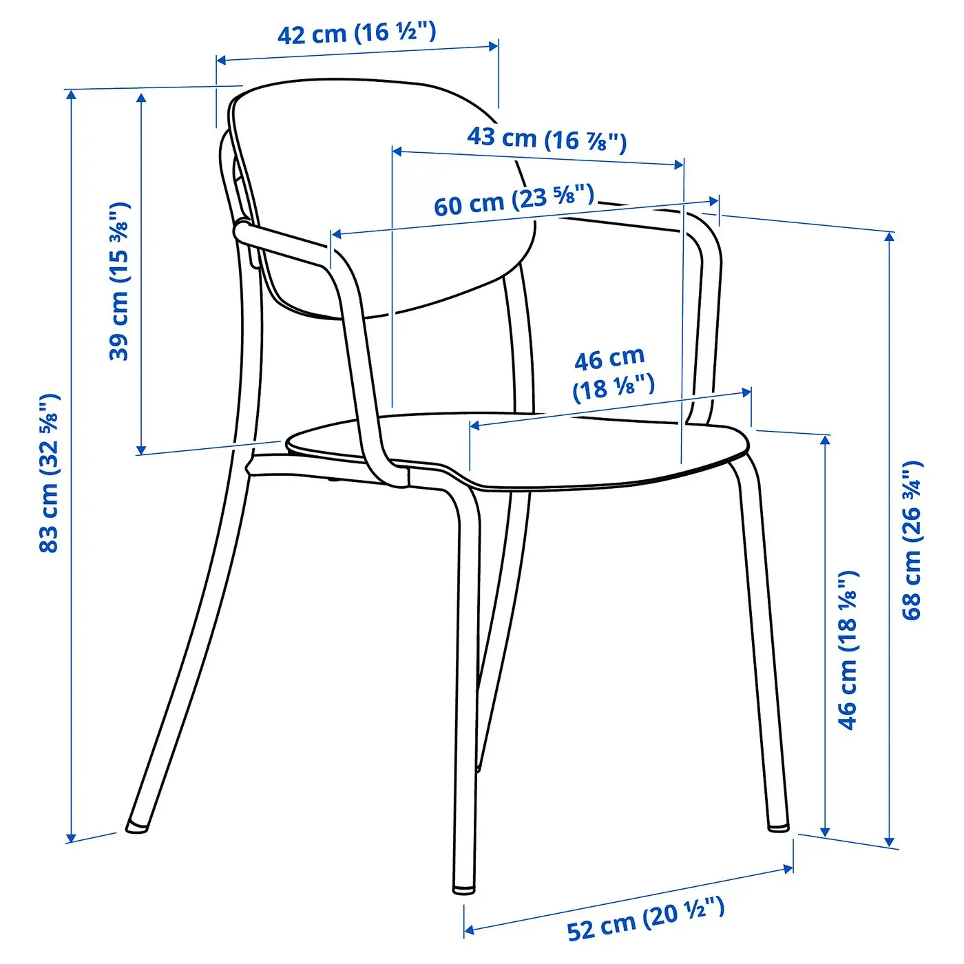 Scaun de gradina Ikea Visingso (Verde inchis) - 3
