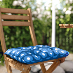 Scaun de gradina cu perna Ikea Askholmen/Klosan (Maro/Albastru) Thumb