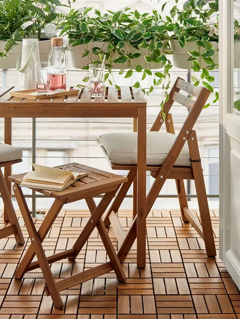 Scaun pliabil Ikea Nammaro (Maro Deschis Vopsit)