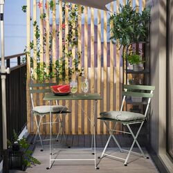 Scaun pliabil Ikea Tarno (Alb/Verde) Thumb