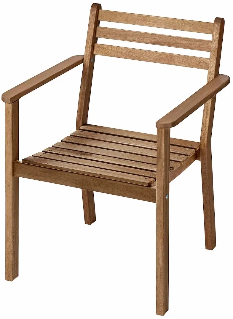 Scaun Ikea Askholmen cu brate (Maro Inchis)