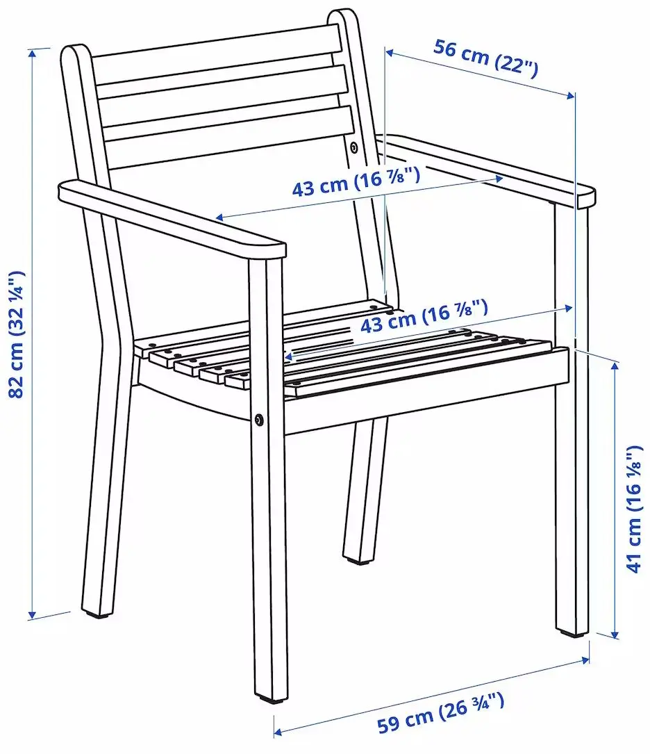 Scaun Ikea Askholmen cu brate (Maro Inchis)