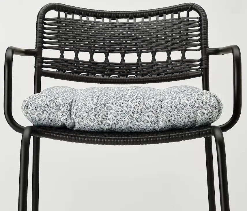 Scaun Ikea Lacko cu brate (Gri Inchis/Klosan Albastru)