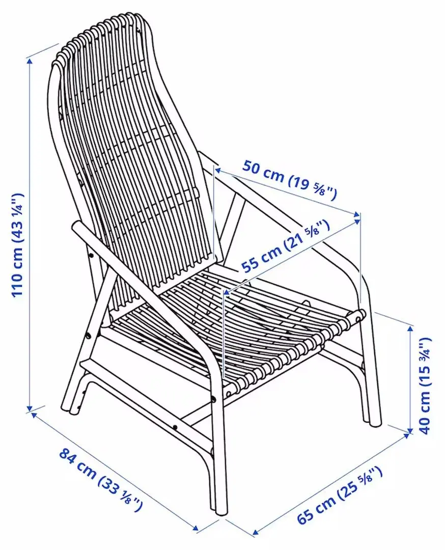 Стул Ikea Salno (Ротанг)