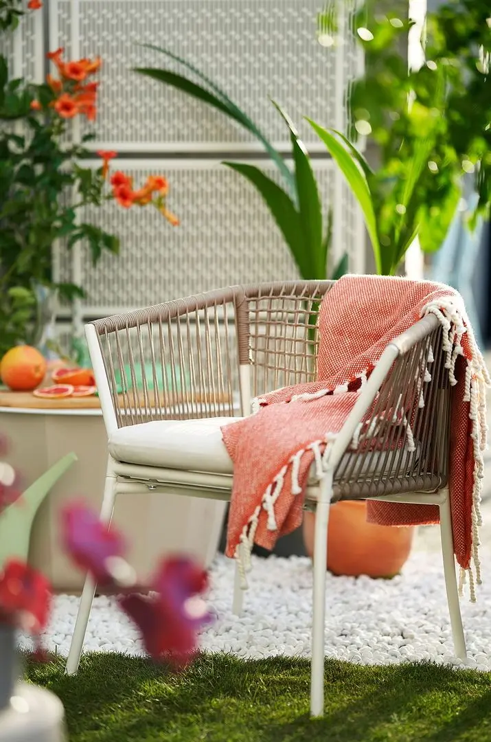 Стул Ikea Segeron (Белый/Бежевый)