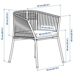 Scaun Ikea Segeron (Alb/Bej/Froson/Duvholmen Bej) Thumb