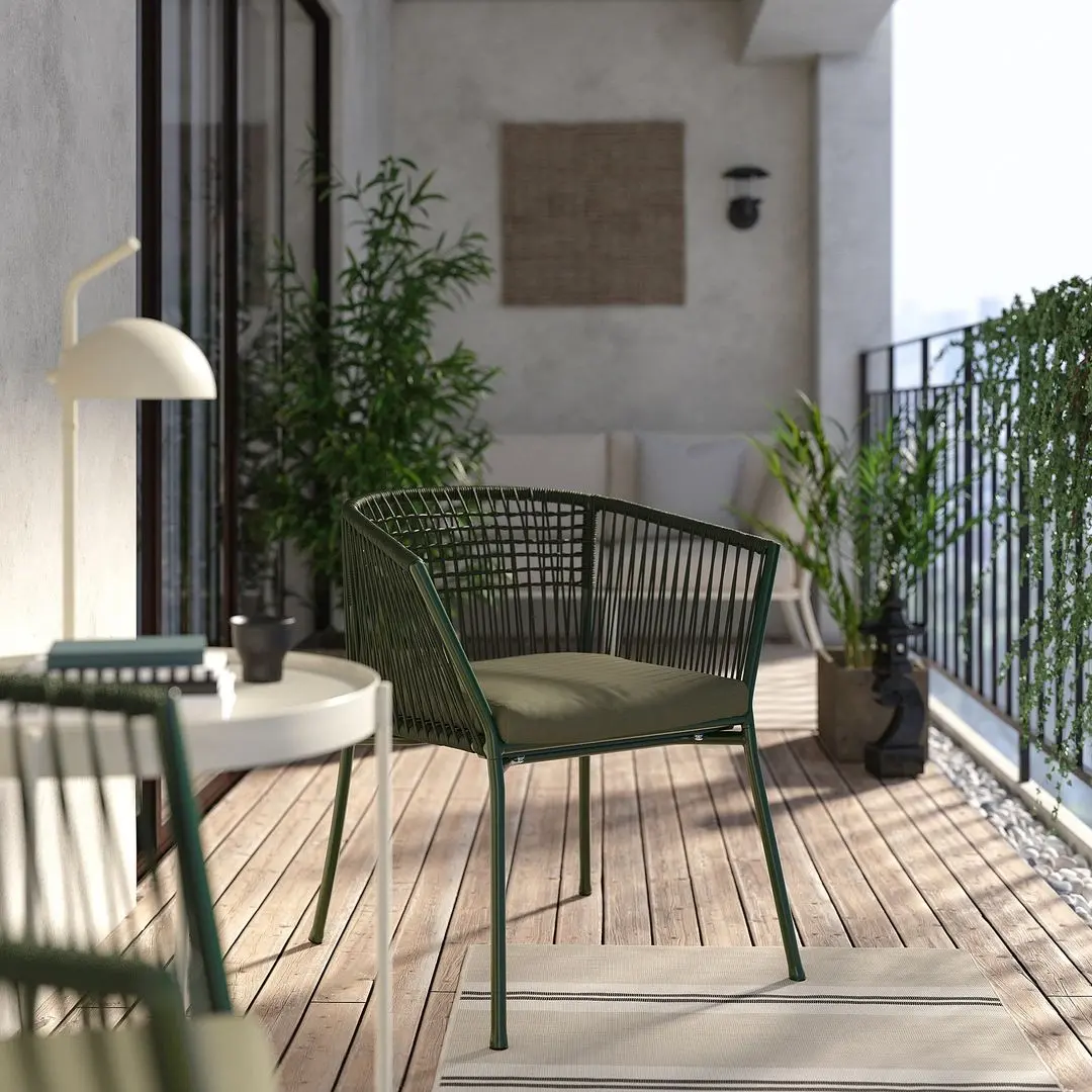 Стул Ikea Segeron (Темно-зеленый/Фросон/Дувхольмен Темно-бежево-зеленый) - 3