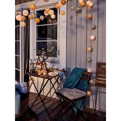 Scaun Ikea Tarno pliant (Negru/Maro Deschis) Thumb