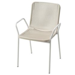 Scaun Ikea Torpado cu brate (Alb/Bej) Thumb