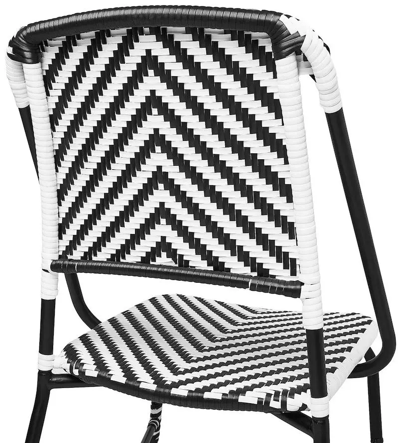 Scaun Ikea Vassholmen (Negru/Alb)