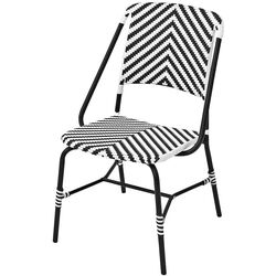 Scaun Ikea Vassholmen (Negru/Alb)