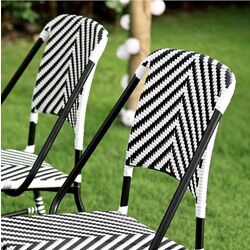 Scaun Ikea Vassholmen (Negru/Alb) Thumb