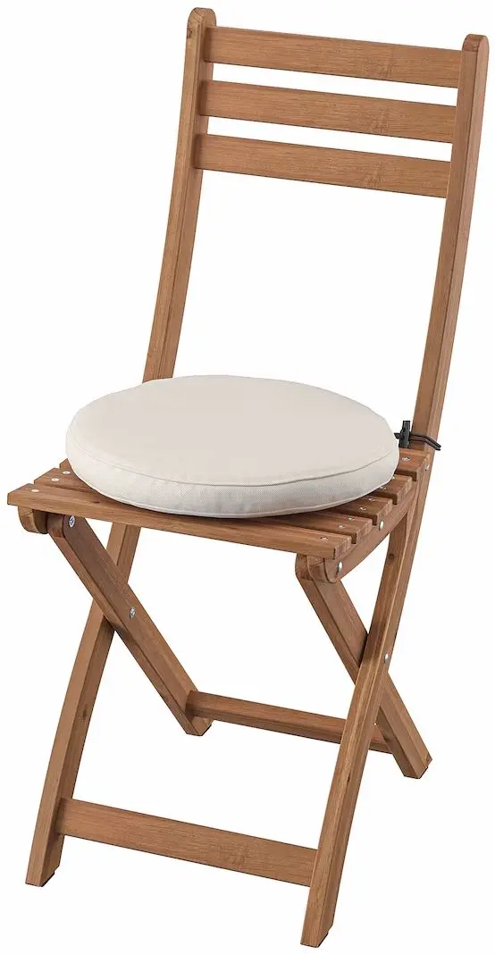 Стул складной Ikea Askholmen/Froson/Duvholmen (Темно-Коричневый/Бежевый)