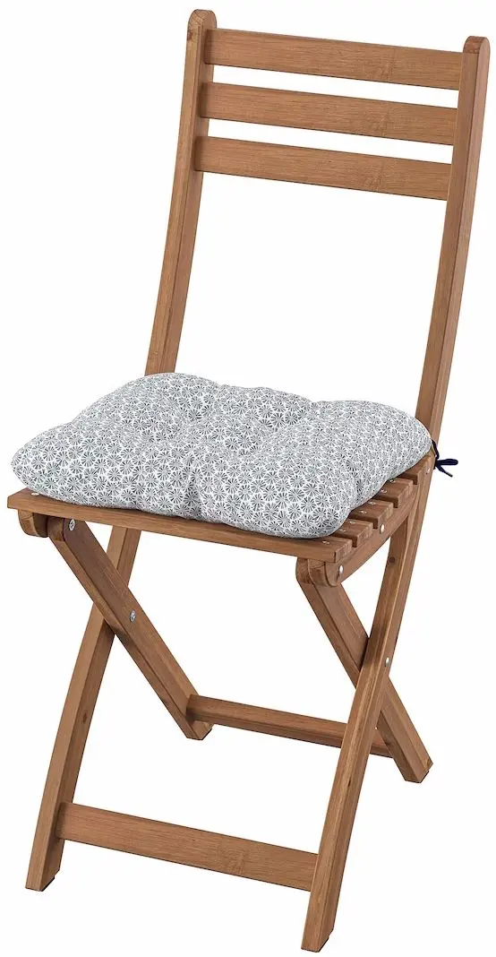 Scaun pliant Ikea Askholmen/Klosan (Maro Inchis/Albastru)