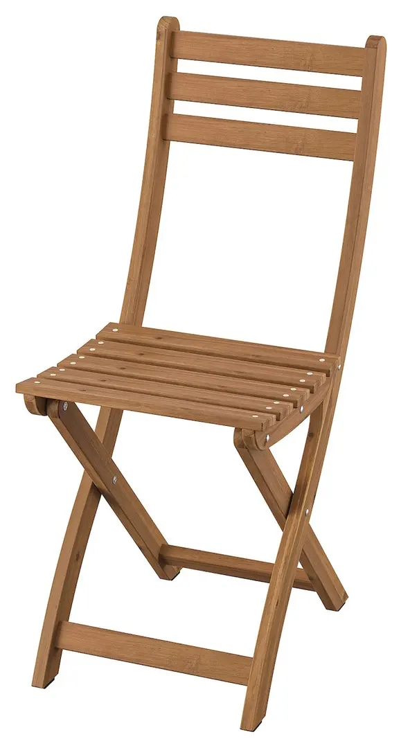 Scaun pliant Ikea Askholmen/Kuddarna (Maro inchis/Gri deschis-bej)