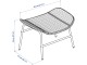 Tabureta Ikea Fryksas 69x44x47 (Natural)