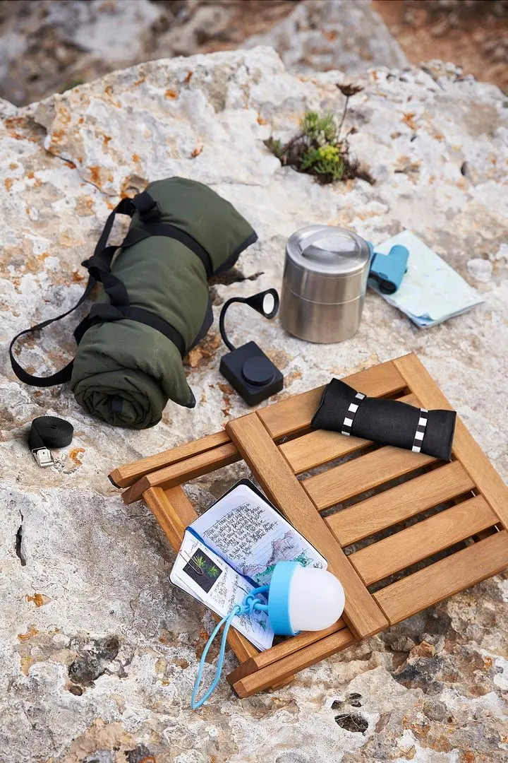 Taburet pliabil Ikea Nammaro 37x45 (Maro Deschis Vopsit)