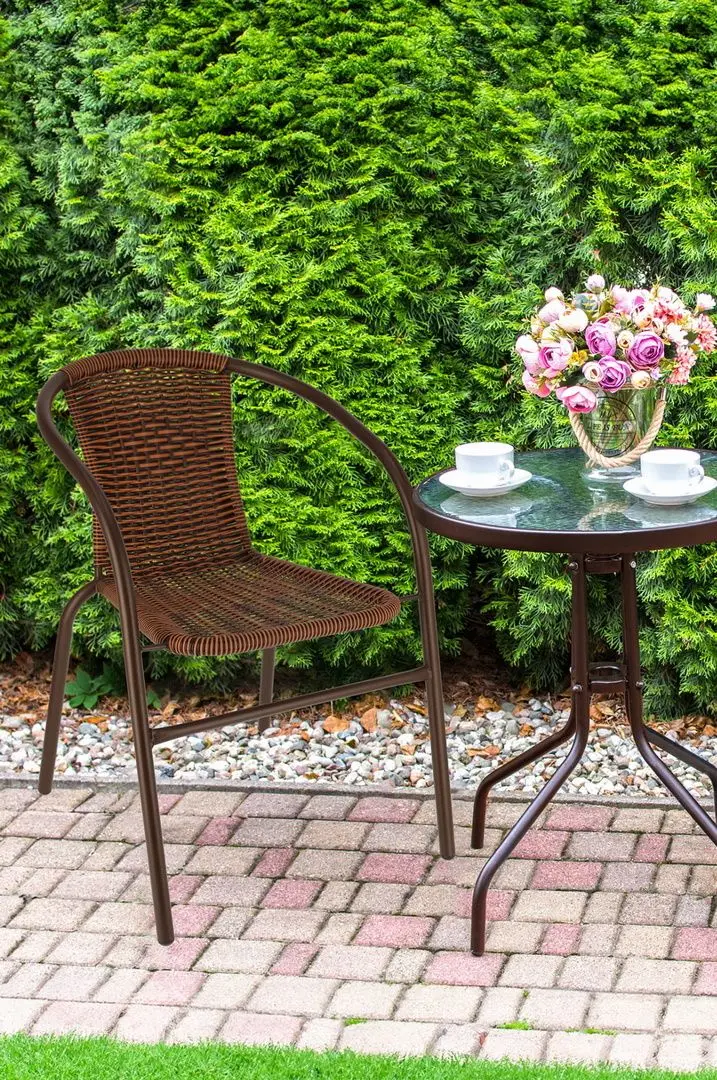 Scaun de gradina Jumi Bistro OM-991811 (Brown)