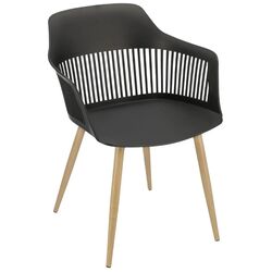 Scaun de gradina Jumi Cornido (Black/Natural) Thumb