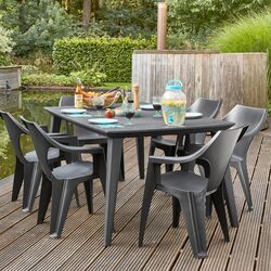 Scaun de gradina Keter Dante Low (Graphite) Thumb