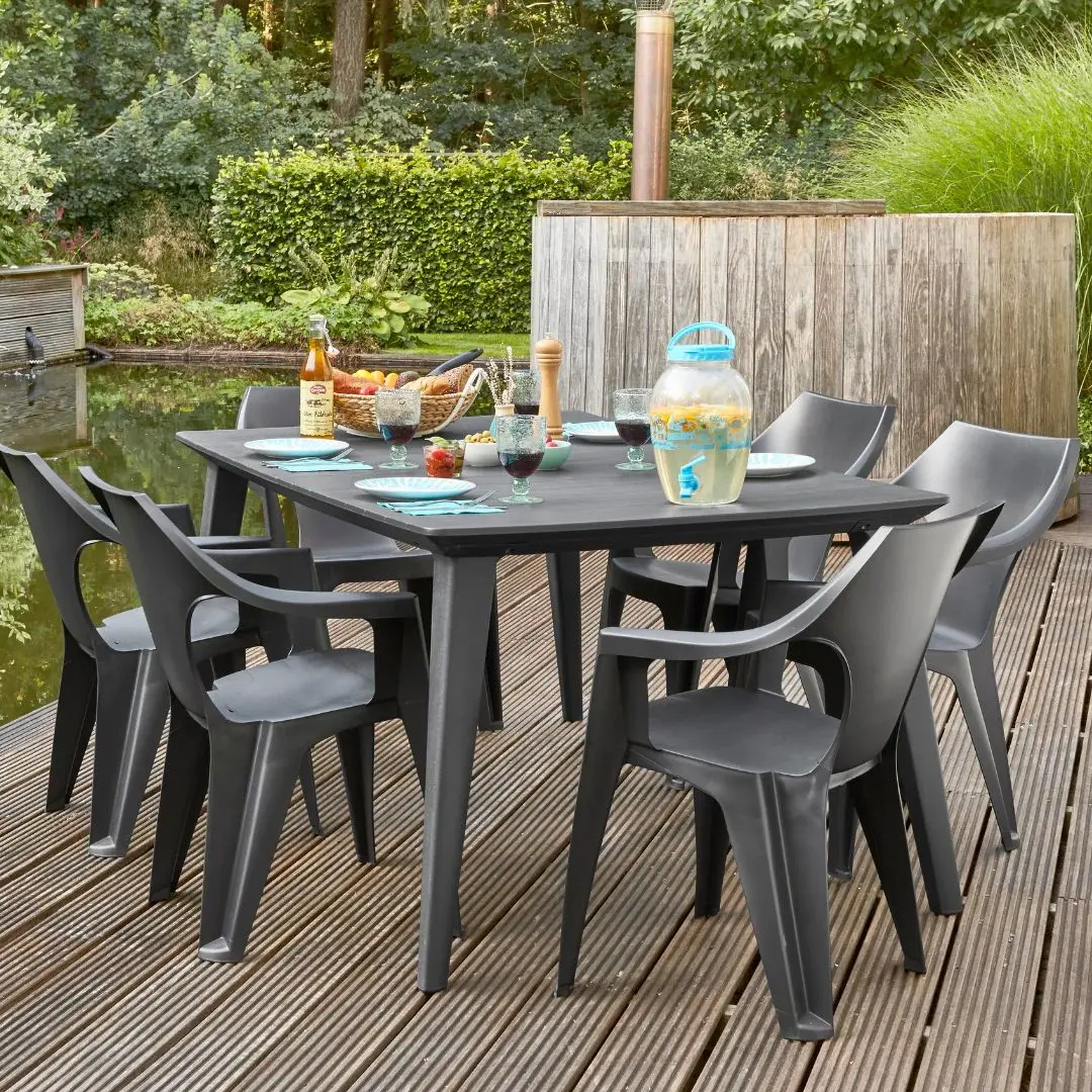 Scaun de gradina Keter Dante Low (Graphite)