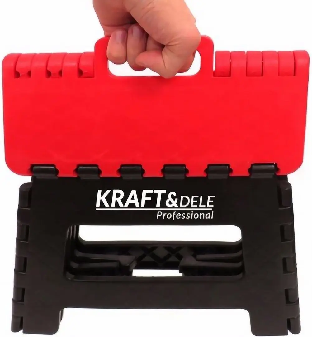 Taburet pliabil Kraft&Dele Professional KD10749 (Black/Red) - 6