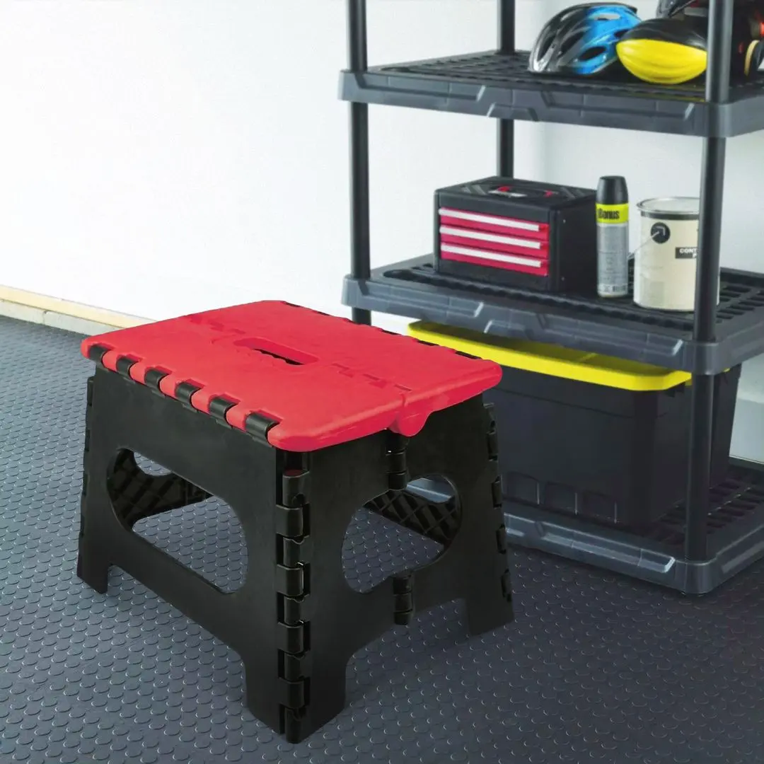 Taburet pliabil Kraft&Dele Professional KD10749 (Black/Red)