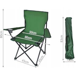 Scaun pliabil Malatec 8003 (Green) Thumb