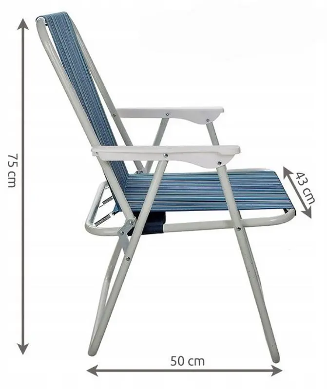 Scaun pliabil Malatec Bergamo 10045 (Blue) - 4