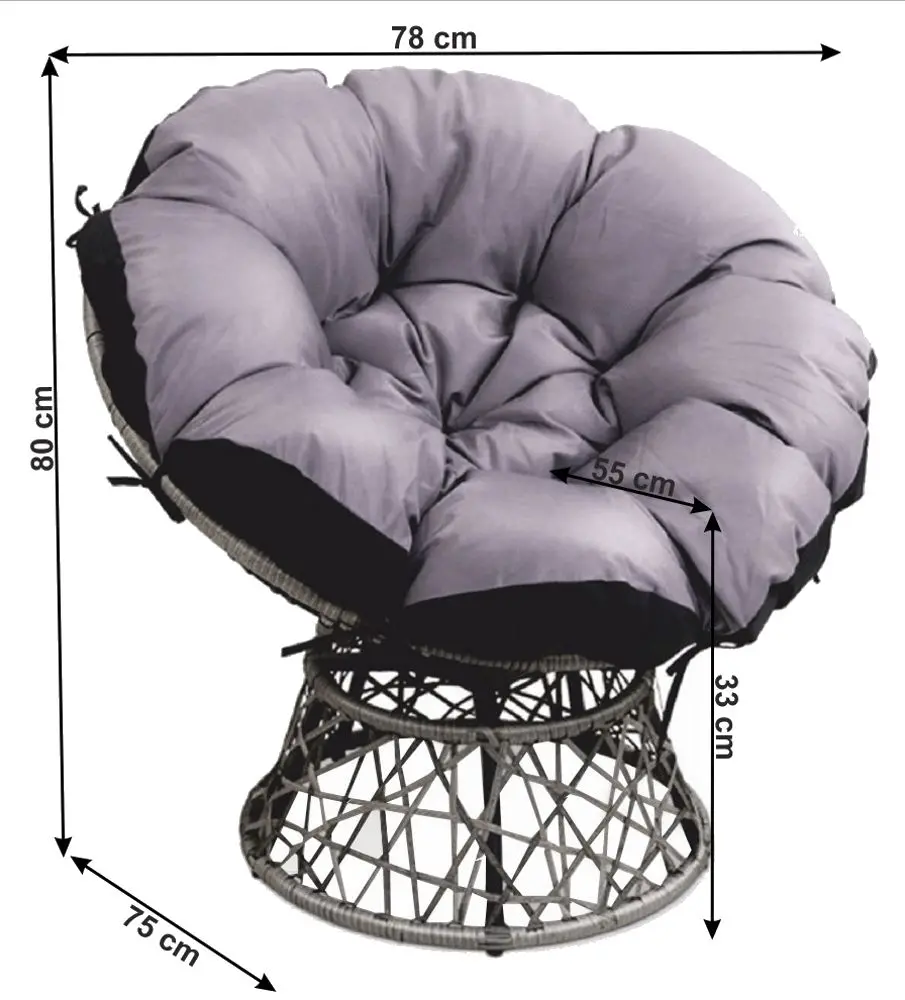 Кресло Mobhaus Triss (Gray/Black)