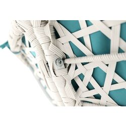 Кресло Mobhaus Triss (White/Petrol Blue) Thumb