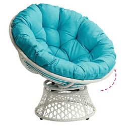 Кресло Mobhaus Triss (White/Petrol Blue) Thumb