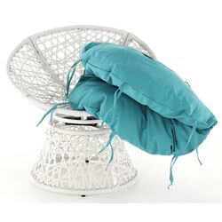 Кресло Mobhaus Triss (White/Petrol Blue) Thumb