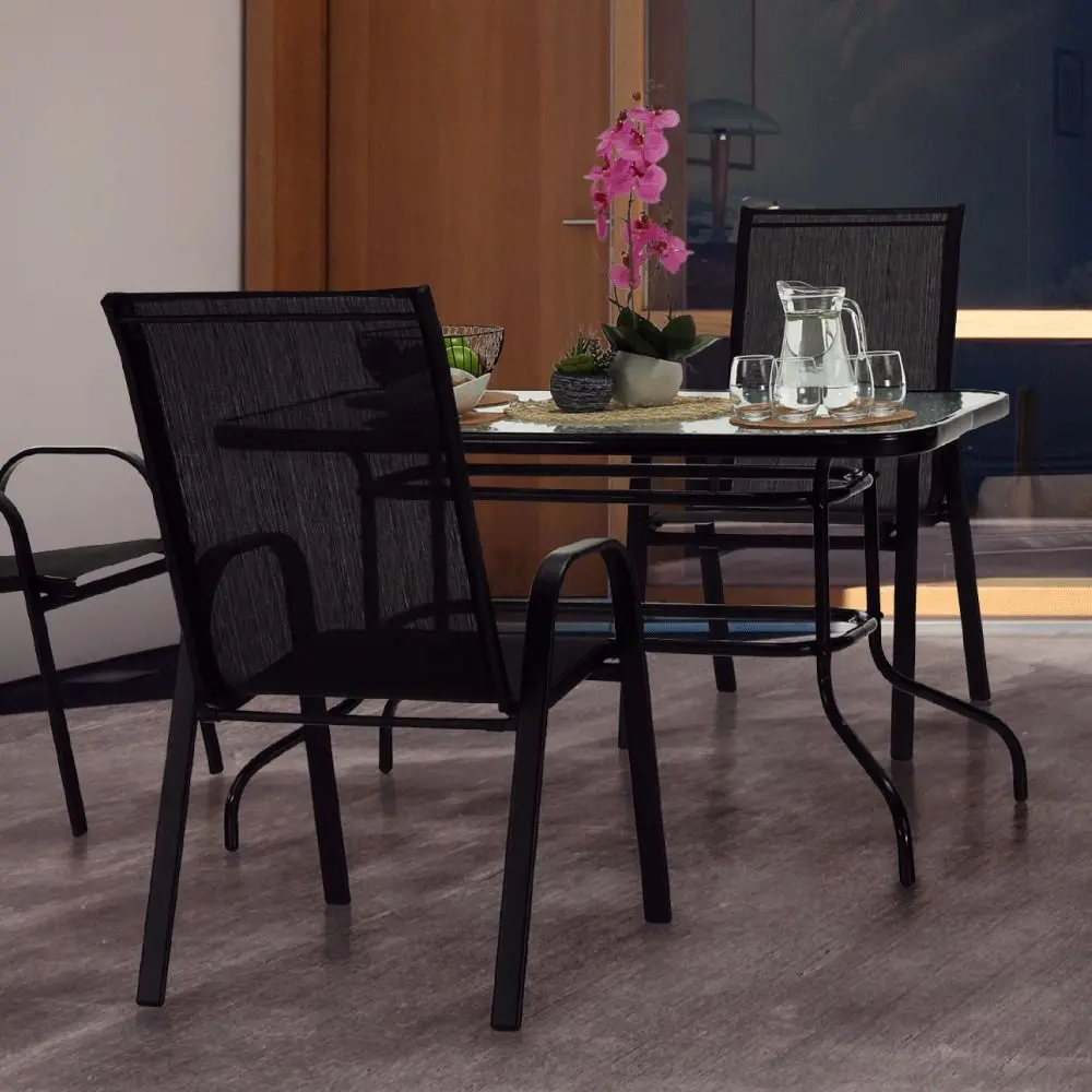 Садовый стул Mobhaus Aldera (Dark Gray/Black)