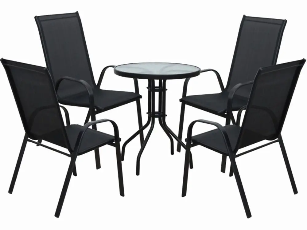 Садовый стул Mobhaus Aldera (Dark Gray/Black)