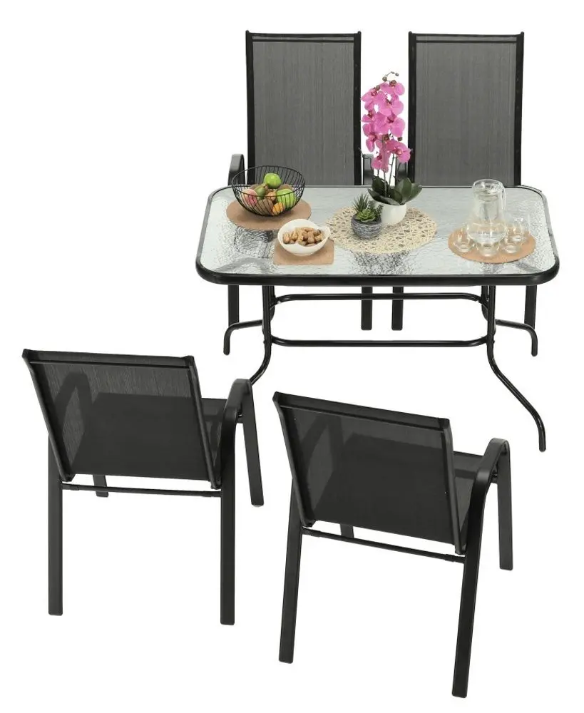 Садовый стул Mobhaus Aldera (Dark Gray/Black)