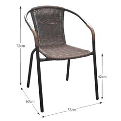 Scaun Mobhaus Doren 53x72x63 (Brown/Black) Thumb