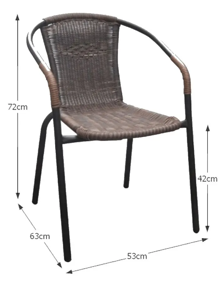 Scaun Mobhaus Doren 53x72x63 (Brown/Black)