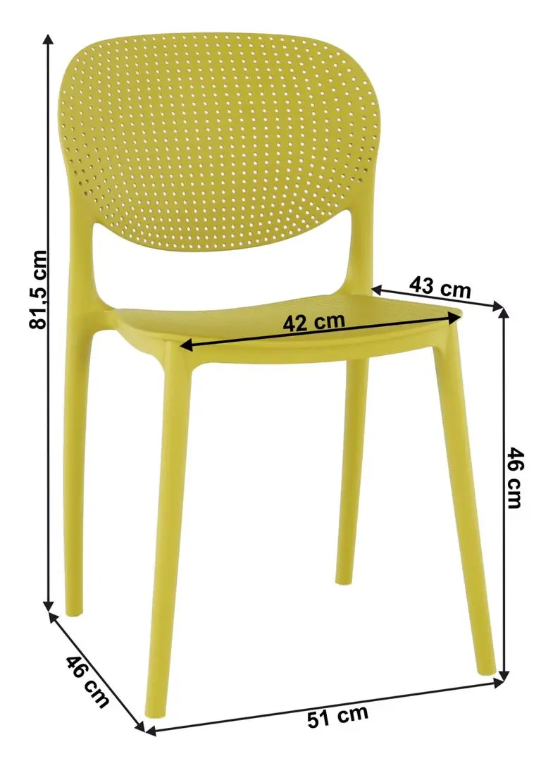 Scaun Mobhaus Fedra New (Yellow)