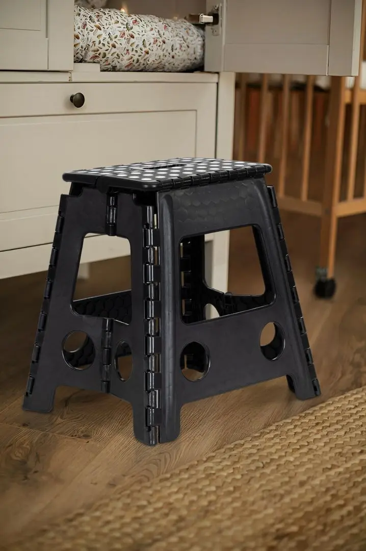 Taburet pliabil Modern Home PJJFS004-C (Black)