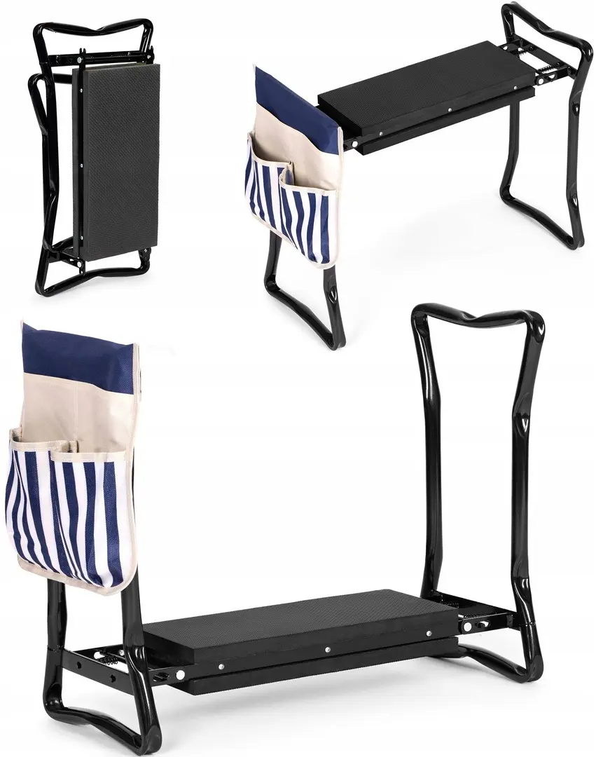 Taburet pliabil 3in1 MultiGarden SC-002BL (Black/Blue)