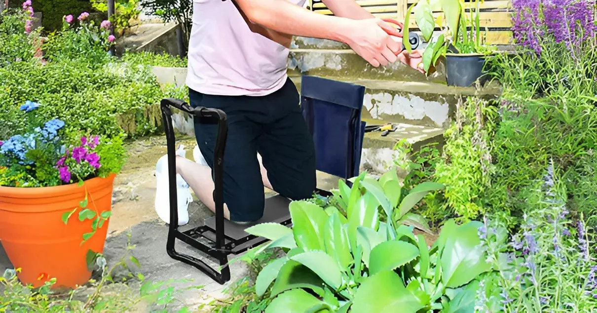 Taburet pliabil 3in1 MultiGarden SC-002BL (Black/Blue)