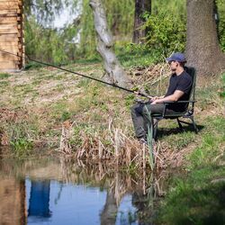 Складной стул Nils Camp NC1801 (Dark Green/Grey) Thumb