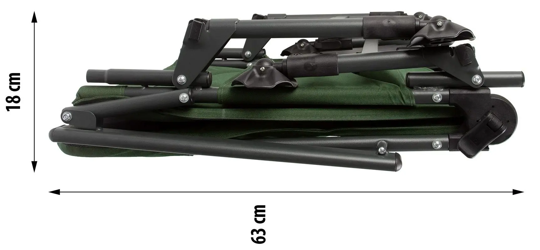 Складной стул Nils Camp NC1801 (Dark Green/Grey)