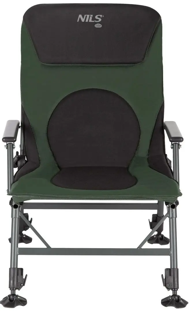 Складной стул Nils Camp NC1801 (Dark Green/Grey)