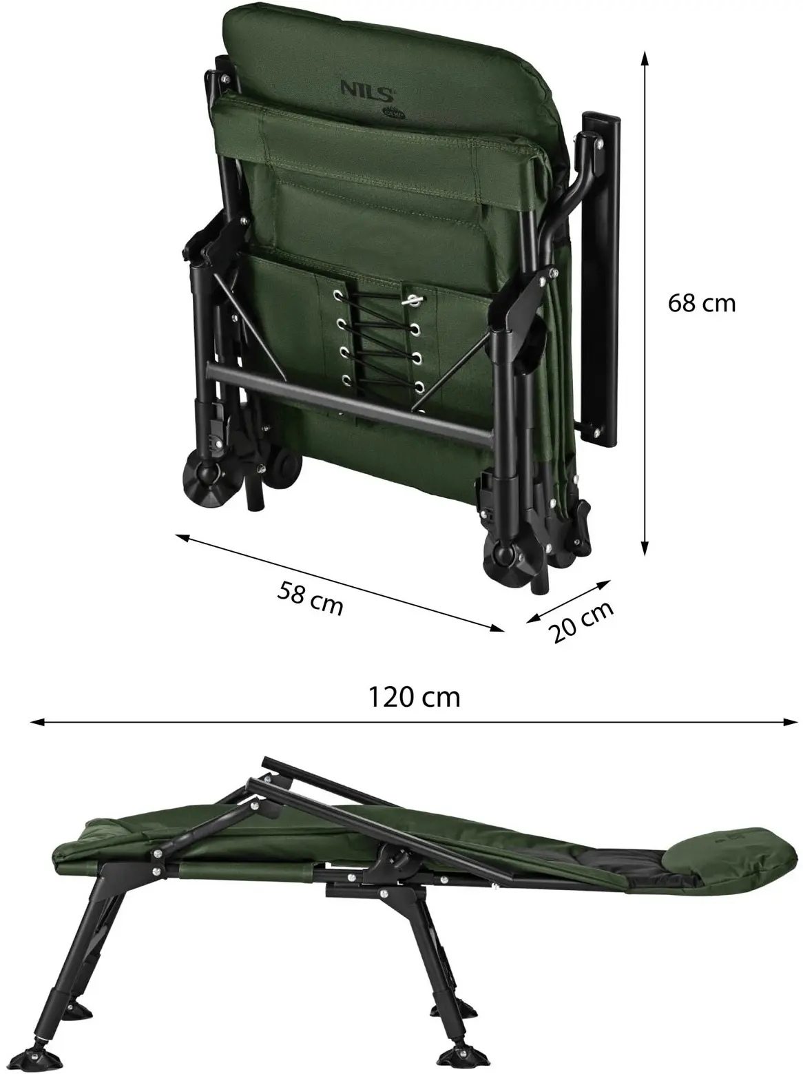 Scaun pliabil Nils Camp NC2702 (Green) - 11