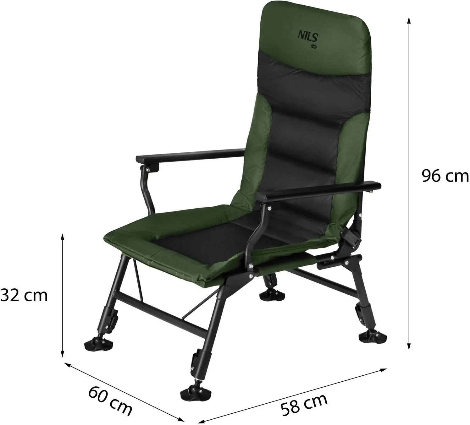 Scaun pliabil Nils Camp NC2702 (Green) - 10